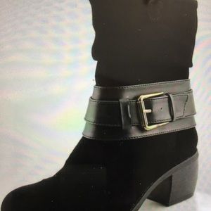 Kenneth Cole Reaction Suede Stack Heel Boots